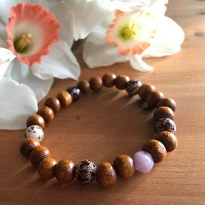 Pink Crystal Bead Bracelet